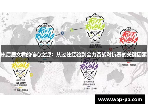 棋后居文君的信心之源：从过往经验到全力备战对抗赛的关键因素