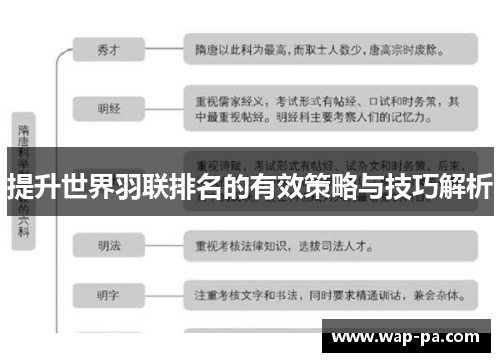 提升世界羽联排名的有效策略与技巧解析