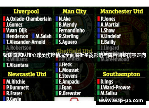 聚焦国家队核心球员伤停情况全面解析备战影响与阵容调整前景走向